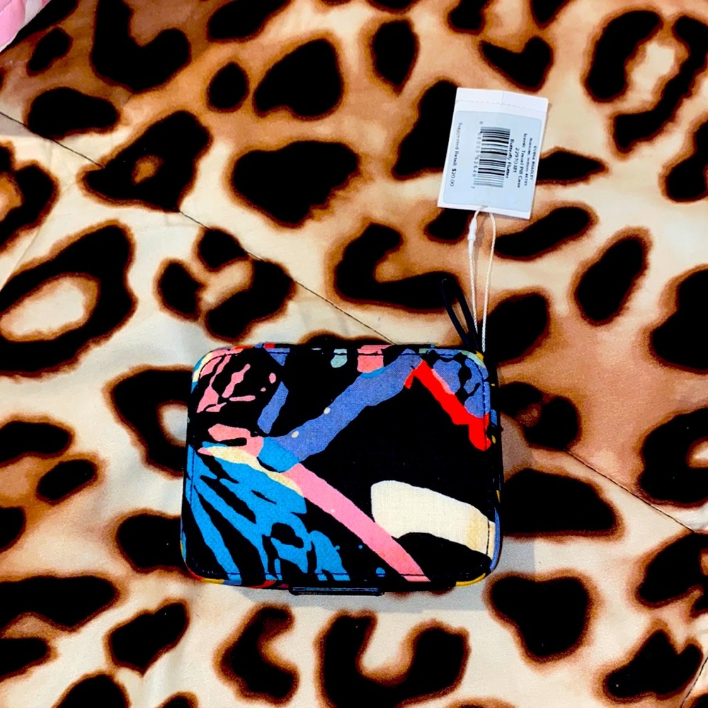 Vera Bradley Travel Pill Case in Butterfly Flutter